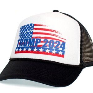 Trump 2024 Hat Take America Back Cap Adult Truckers Snapback Black